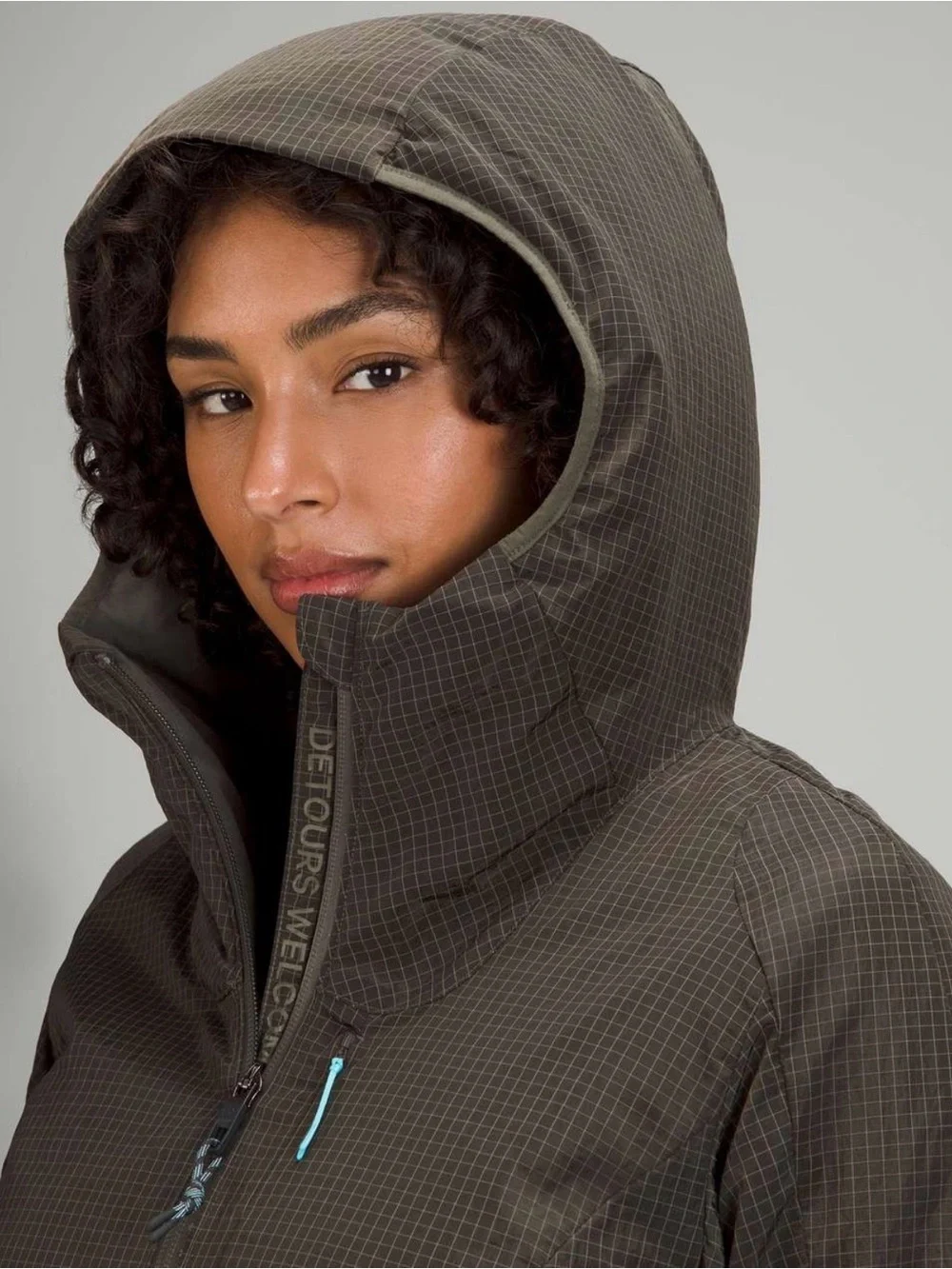lululemon athletica Olive Hooded Lightweight hiking jacket